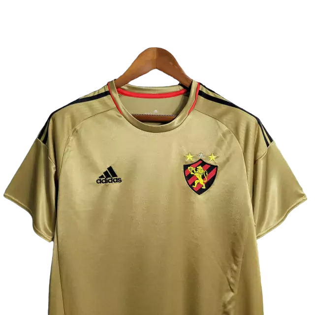 Camisa Sport Recife III 2016/2017 - Retrô Adidas - Dourada e preta com patrocínio