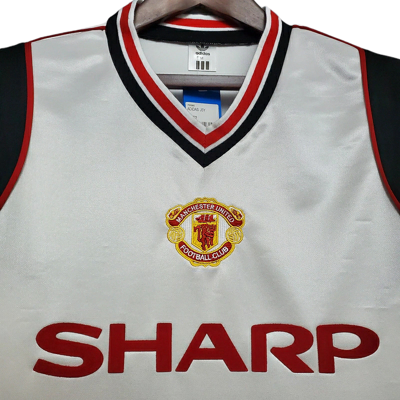 Camisa Manchester United 1985 - Retrô Adidas - Branca