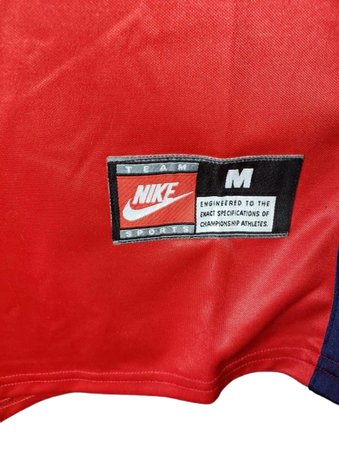 Camisa Arsenal 1998 - Retrô Nike - Vermelha e Branca