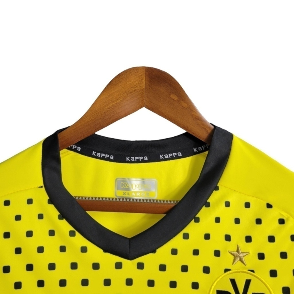 Camisa Borussia Dortmund I 2011/2012 - Retrô Kappa - Amarela com detalhes em preto