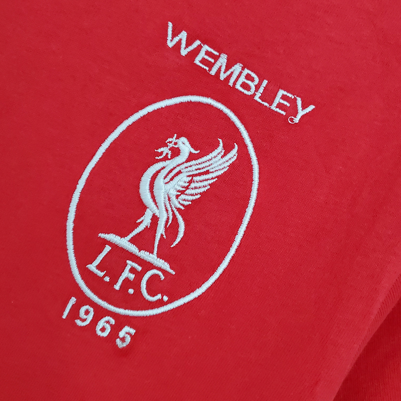 Camisa Liverpool 1965 - Retrô - Vermelha