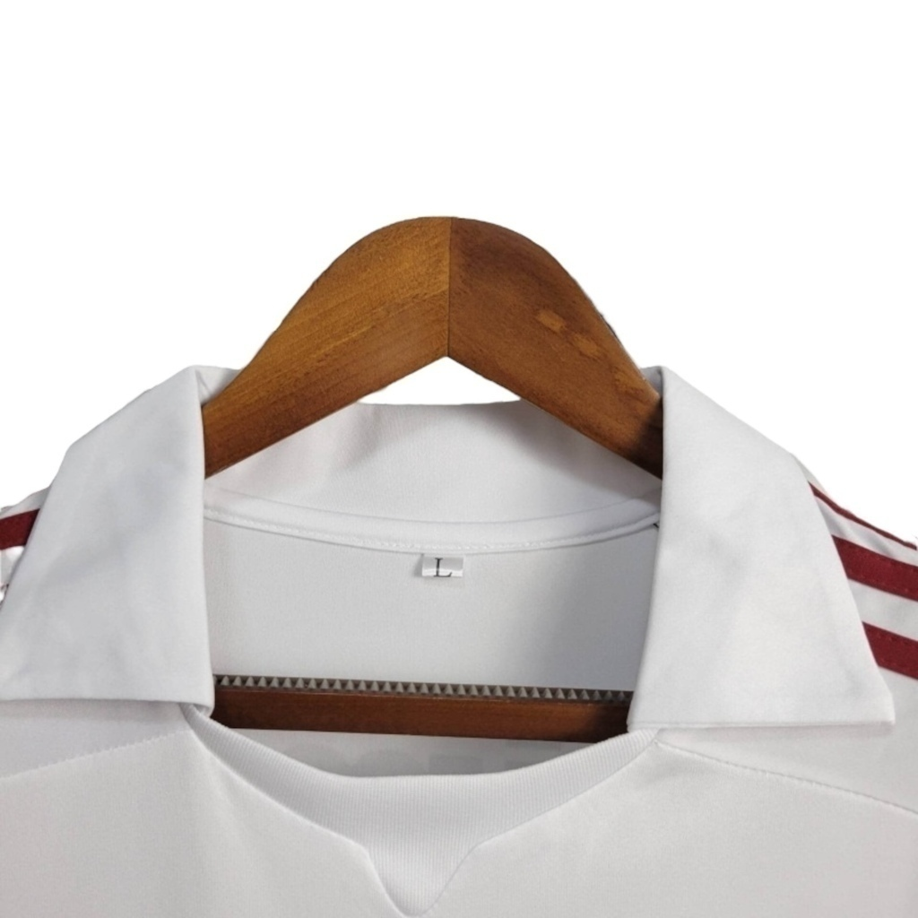 Camisa Fluminense II 2009/2010 - Retrô Adidas - Branca com detalhes em verde e grená