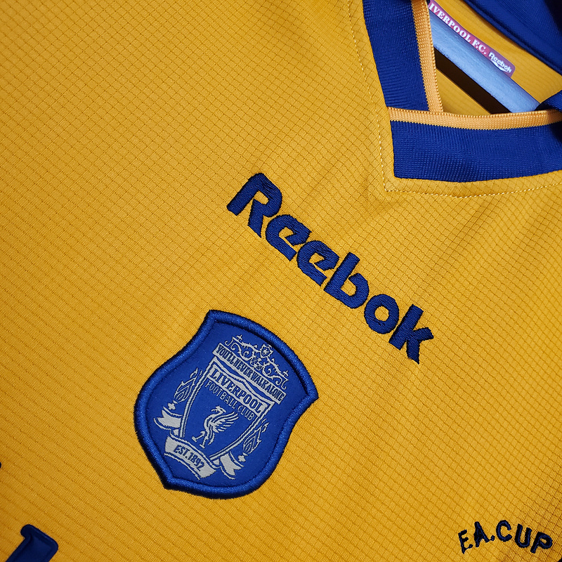 Camisa Liverpool 2000/2001 - Retrô Reebok - Amarela