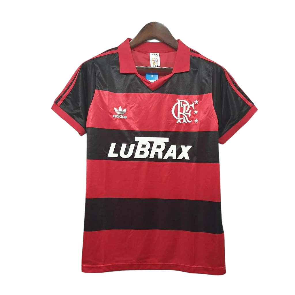 Camisa Flamengo 1990 - Retrô Adidas - Vermelha e Preta