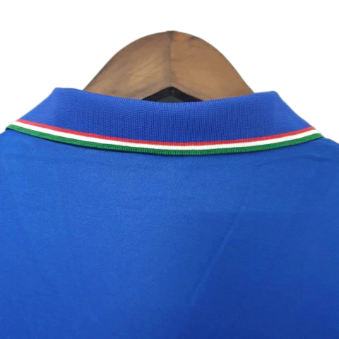 Camisa Seleção da Itália 1990 - Retrô Diadora - Azul