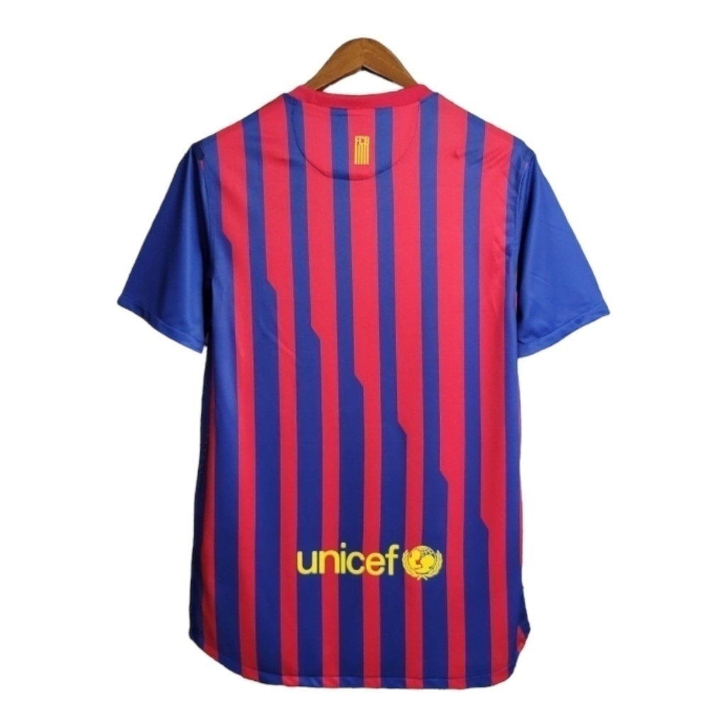 Camisa Barcelona I 2011/2012 - Retrô Nike - Azul e vermelha