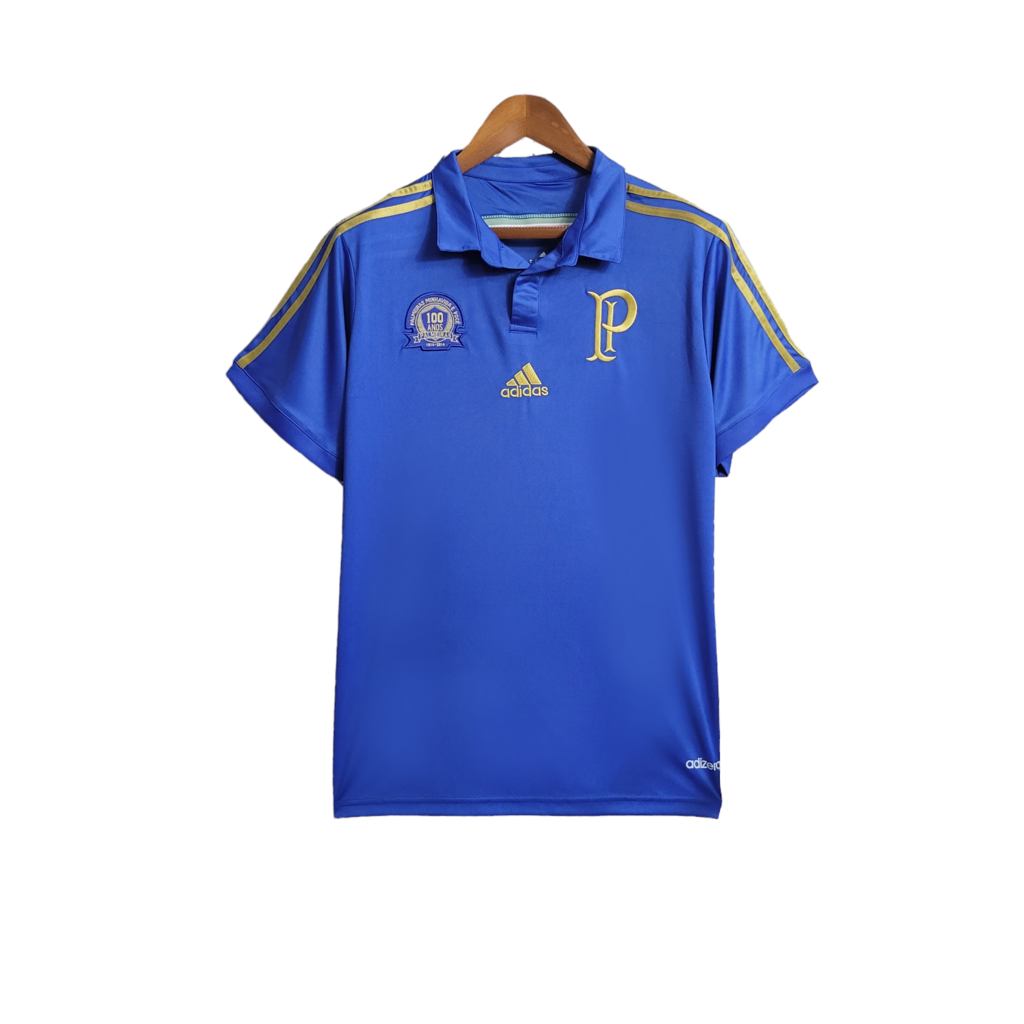 Camisa Palmeiras III 2014/2015 - Retrô Adidas - Azul com detalhes dourados
