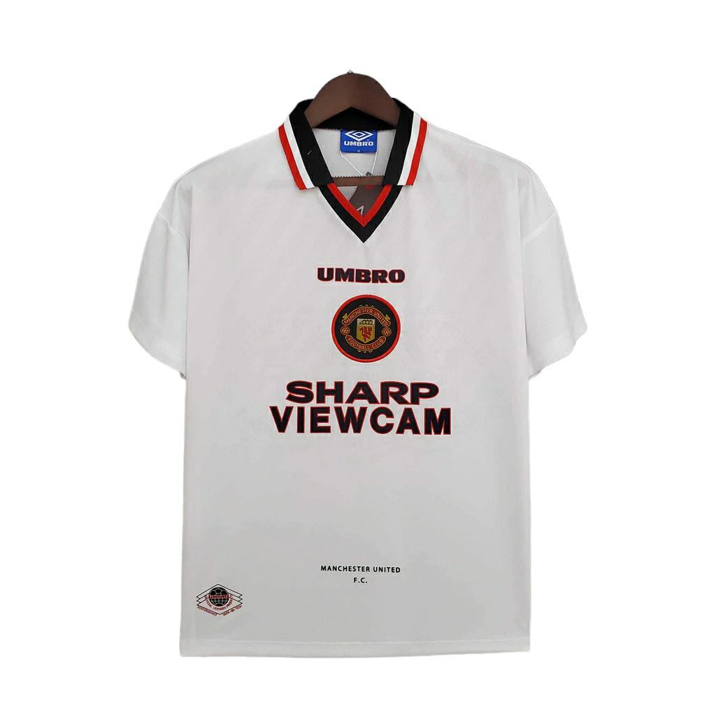Camisa Manchester United 1996/1997 - Retrô Umbro - Branca