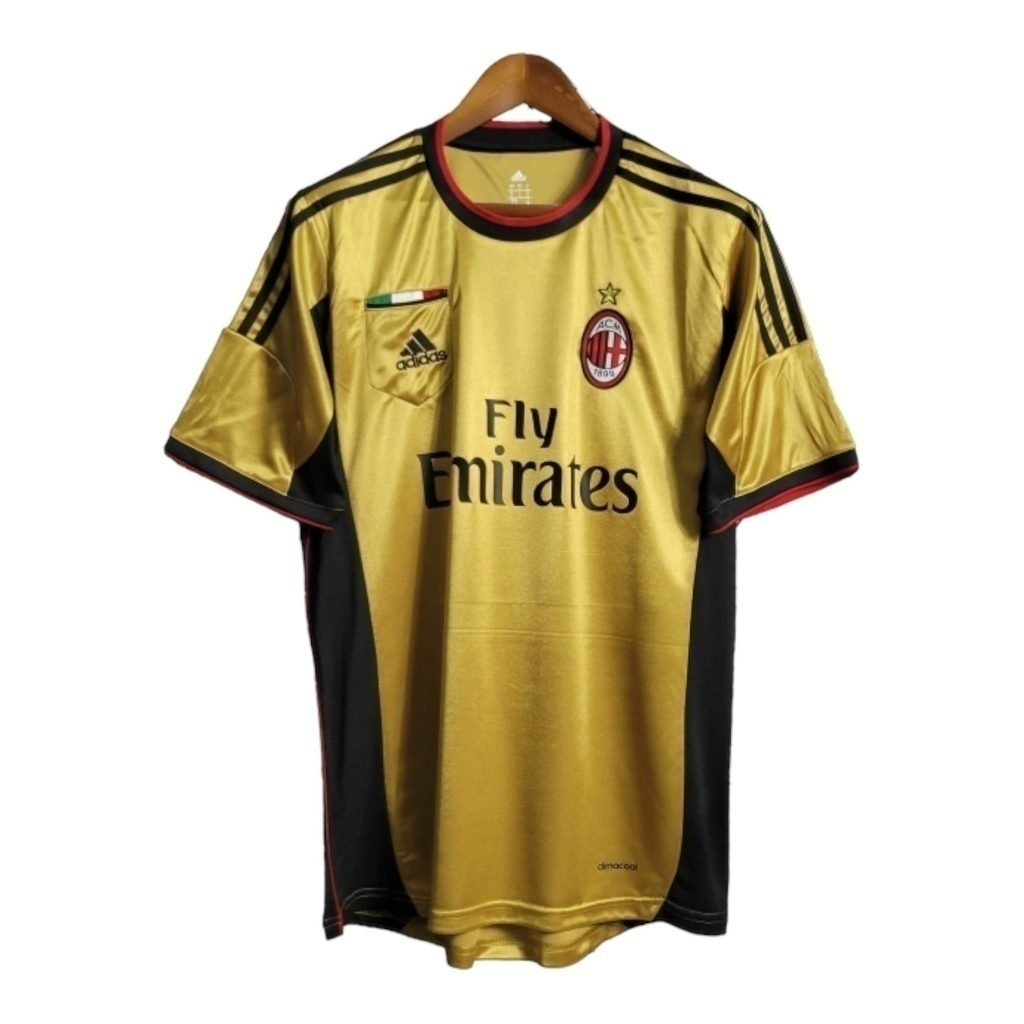 Camisa AC Milan III 2013/2014 - Retrô Adidas - Dourada com detalhes em preto