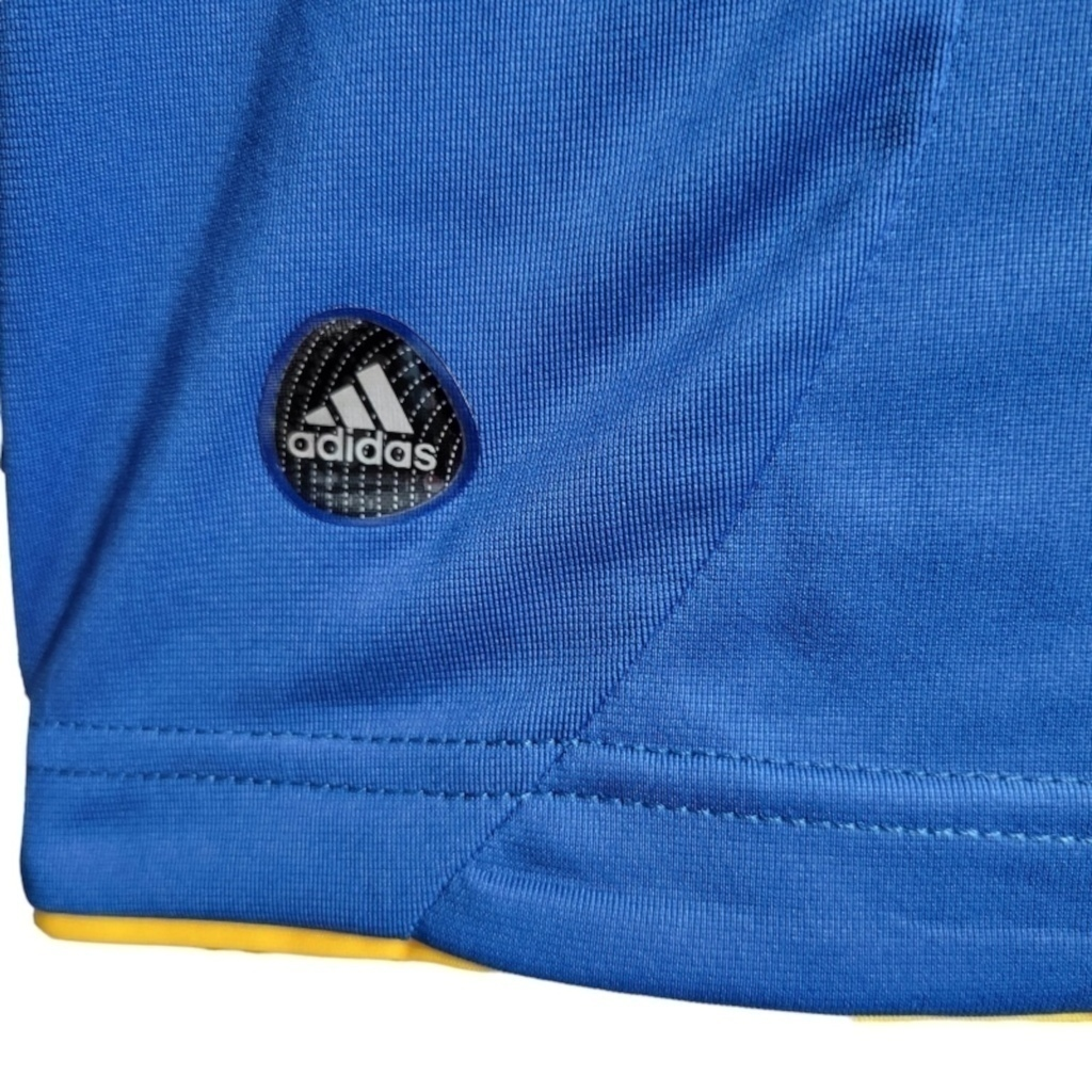 Camisa Los Angeles Galaxy II 2011/2012 Manga Longa - Retrô Adidas - Azul com detalhes em branco e amarelo