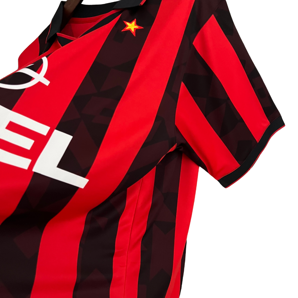 Camisa AC Milan 1988/1989 - Retrô Lotto - Vermelha e Preta