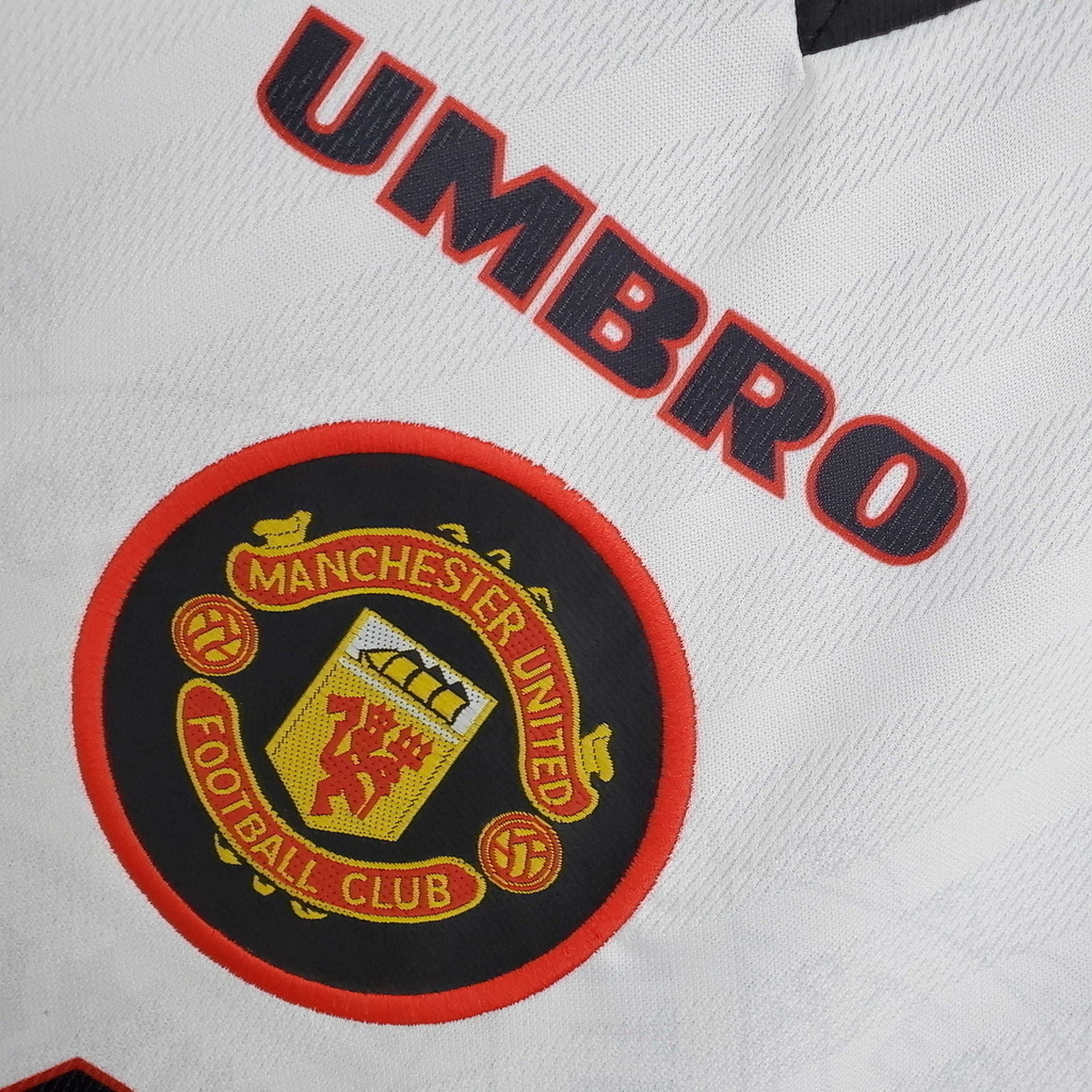 Camisa Manchester United 1996/1997 - Retrô Umbro - Branca