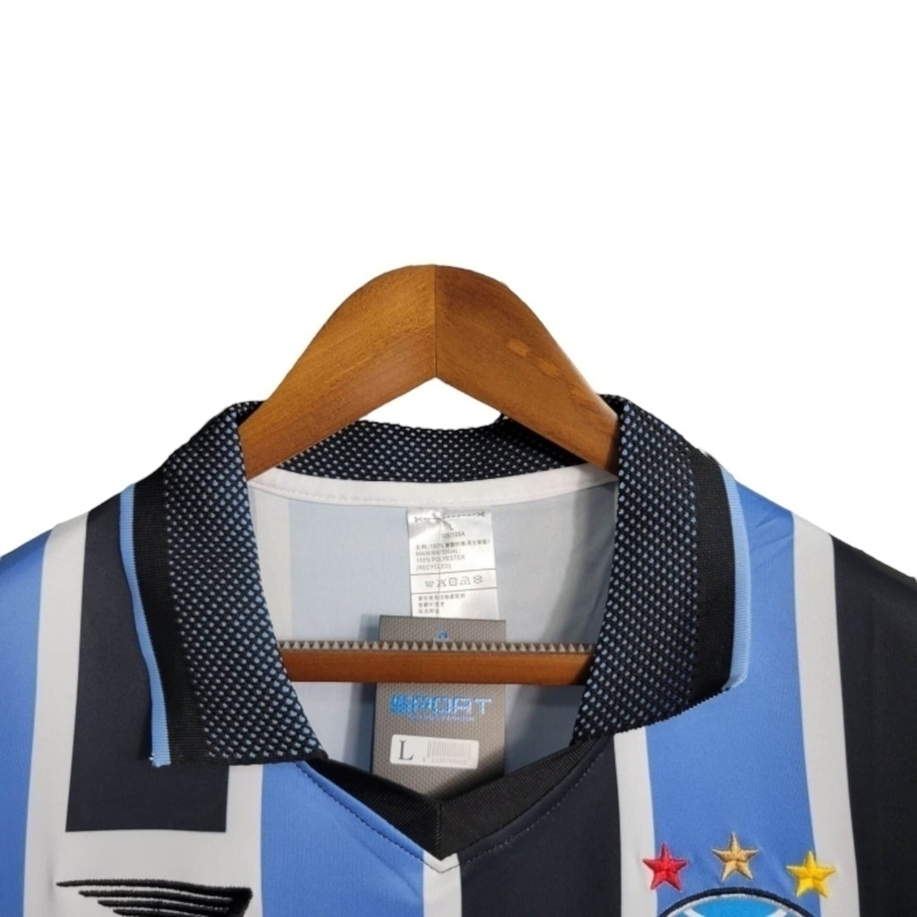 Camisa Grêmio I 1998 - Retrô Penalty - Preta e azul