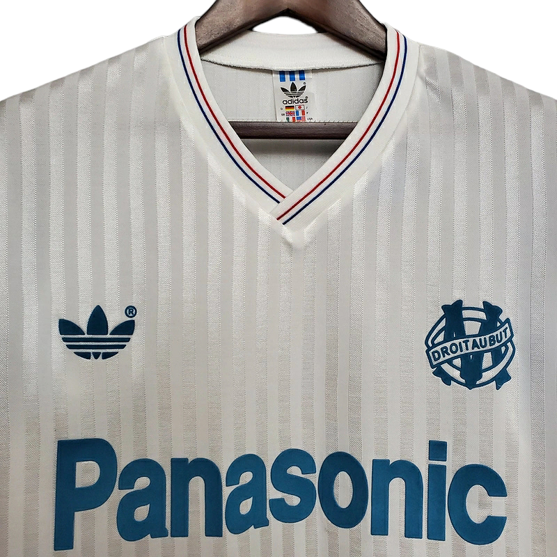 Camisa Marseille 1990 - Retrô Adidas - Branca