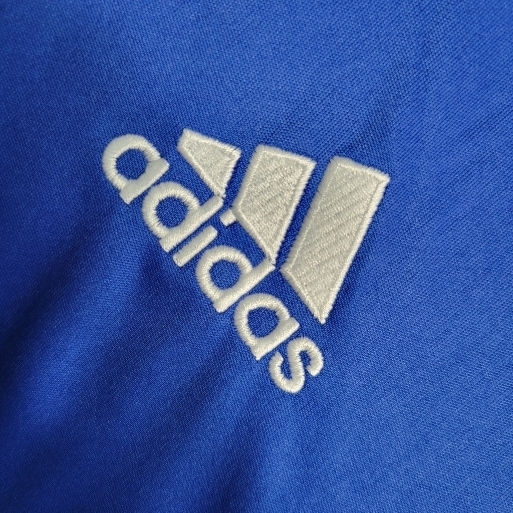 Camisa Palmeiras III 2019 Manga Longa - Retrô Adidas - Azul com detalhes em branco