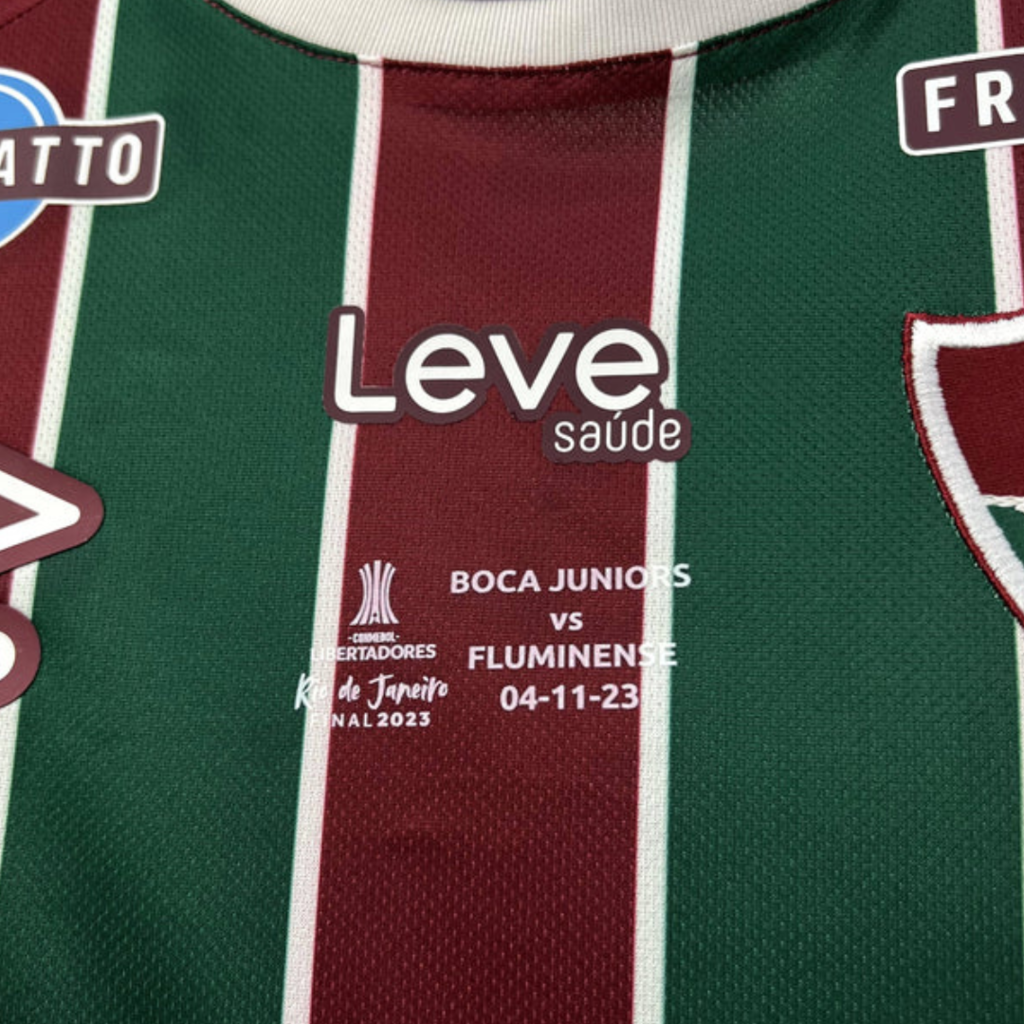 Camisa Fluminense I 23/24 Edição da Final da Libertadores 2023 - Torcedor Umbro Masculina - Tricolor