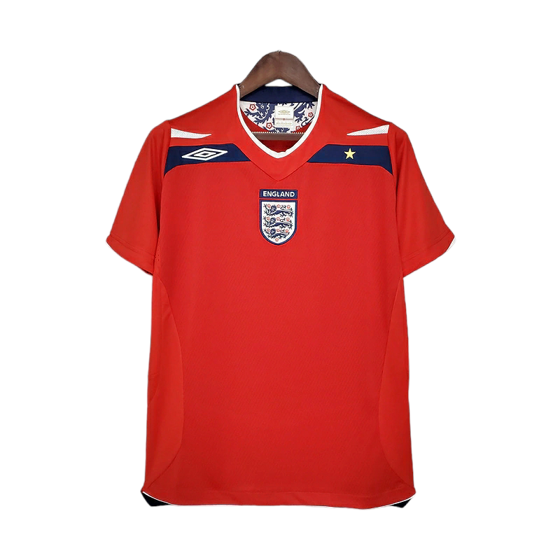 Camisa Seleção da Inglaterra 2008/2009 - Retrô Umbro - Vermelha