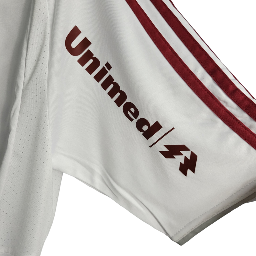 Camisa Fluminense III 2011/2012 - Retrô Adidas - Branca com detalhes em vinho