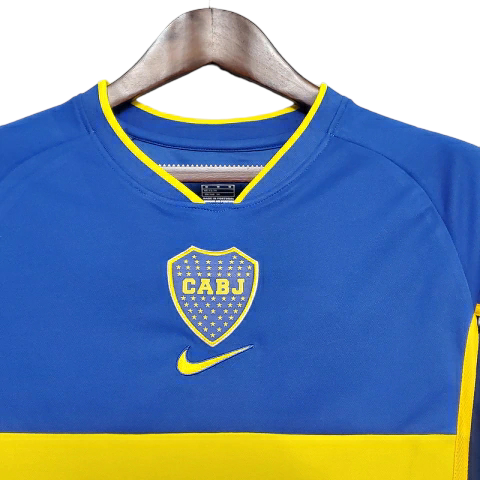 Camisa Boca Juniors 2002 - Retrô Nike - Azul e Amarela