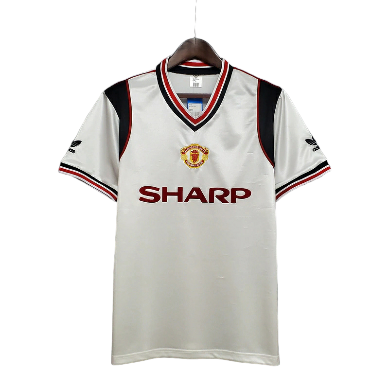 Camisa Manchester United 1985 - Retrô Adidas - Branca