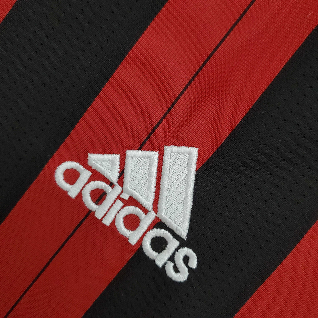 Camisa AC Milan 2013/2014 - Retrô Adidas - Vermelha e preta
