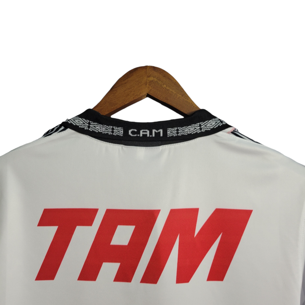 Camisa Atlético Mineiro II 1996 - Retrô - Branco com detalhes em preto