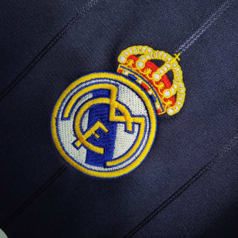 Camisa Real Madrid Goleiro 2011/2012 - Retrô Adidas - Azul com detalhes em amarelo