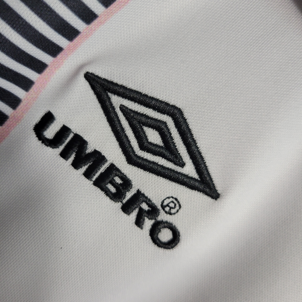 Camisa Atlético Mineiro II 1996 - Retrô - Branco com detalhes em preto