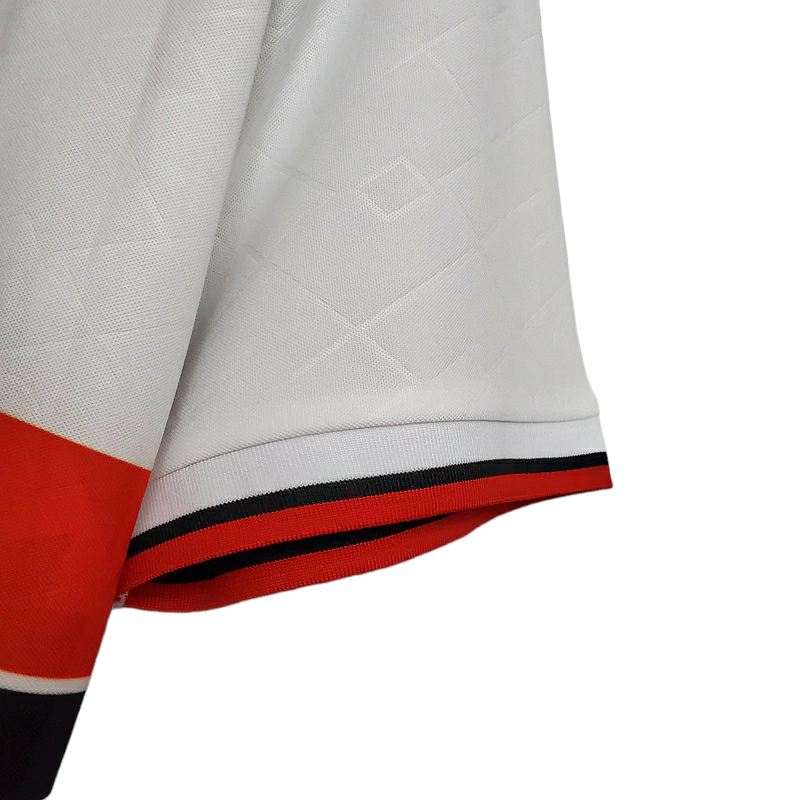 Camisa AC Milan II 1993/1994 - Retrô Lotto - Branca com detalhes em vermelho