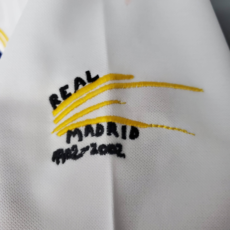 Camisa Real Madrid Champions League I 2002/2003 - Retrô Adidas - Branca