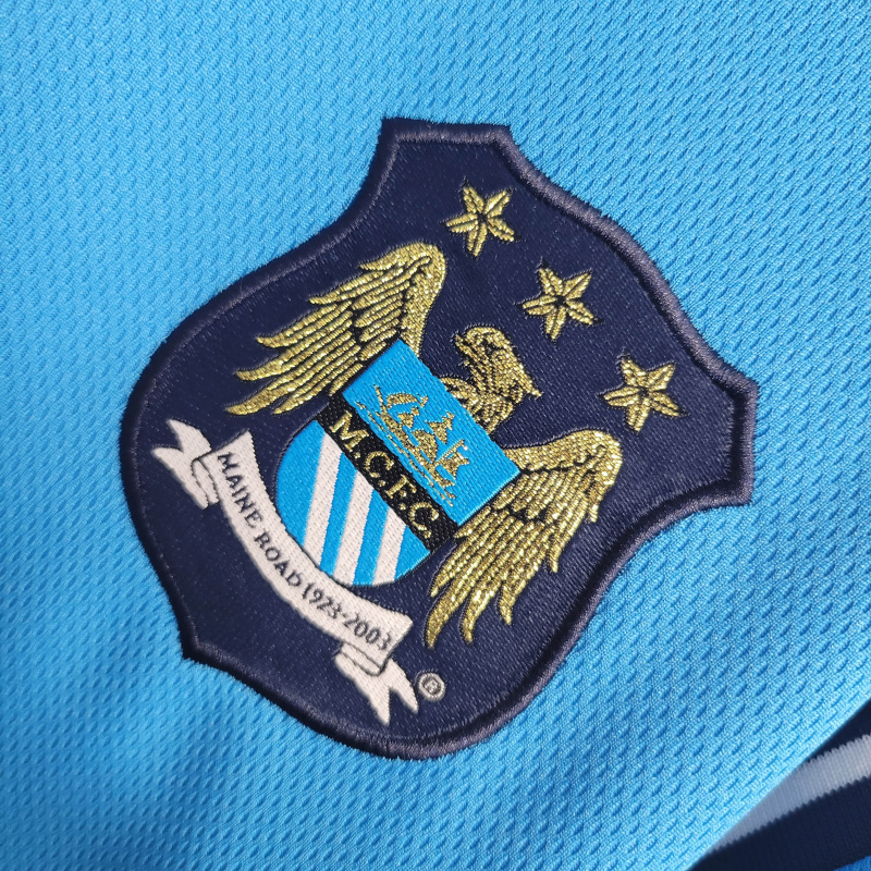 Camisa Manchester City I 2001/2002 - Retrô - Azul