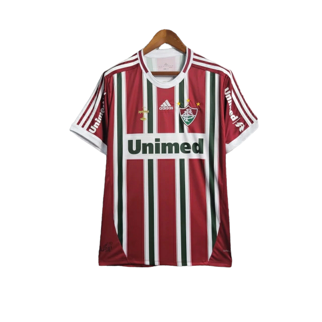 Camisa Fluminense I 2012 - Retrô Adidas - Tricolor Unimed