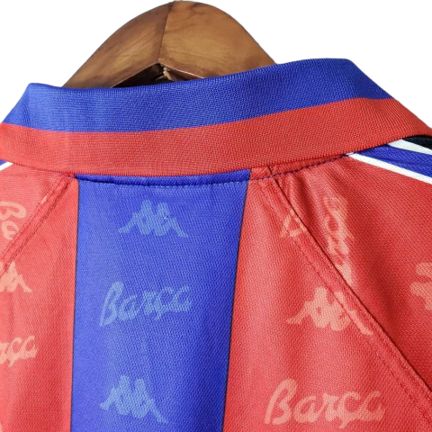 Camisa Barcelona 1996/1997 - Retrô Kappa - Azul e Grená