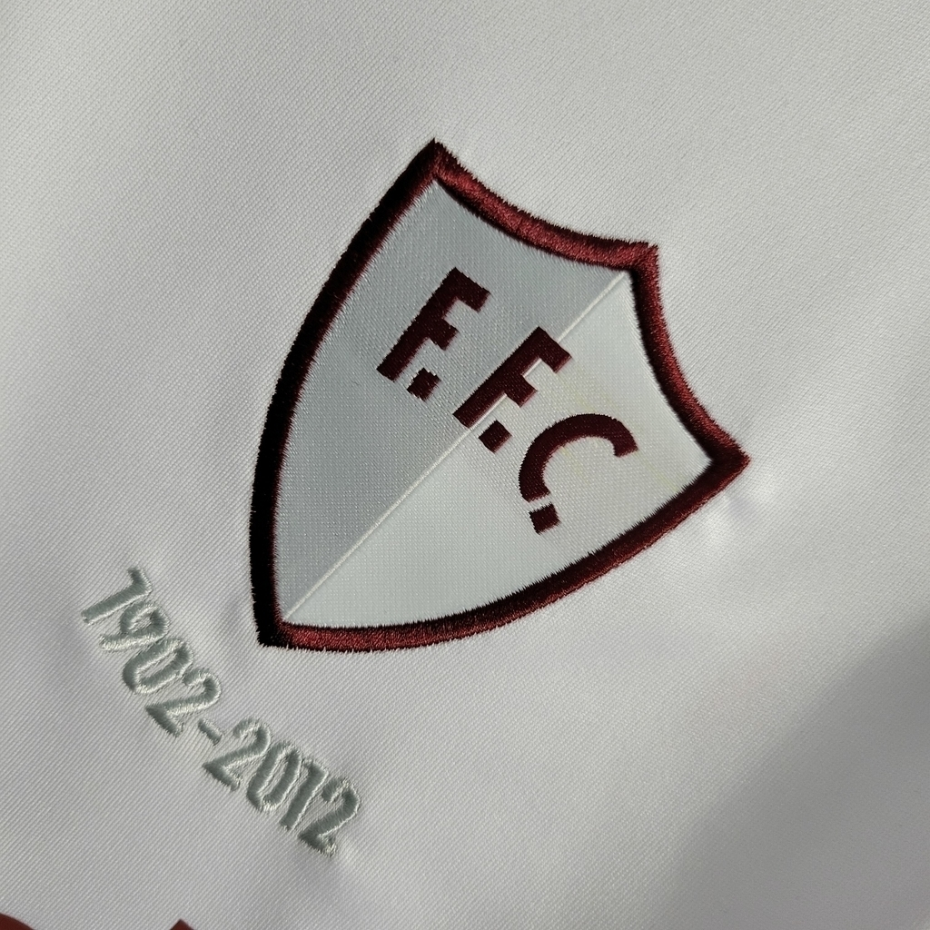 Camisa Fluminense III 2011/2012 - Retrô Adidas - Branca com detalhes em vinho