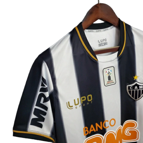 Camisa Atlético Mineiro I 2013 - Retrô Lupo - Preta e branca