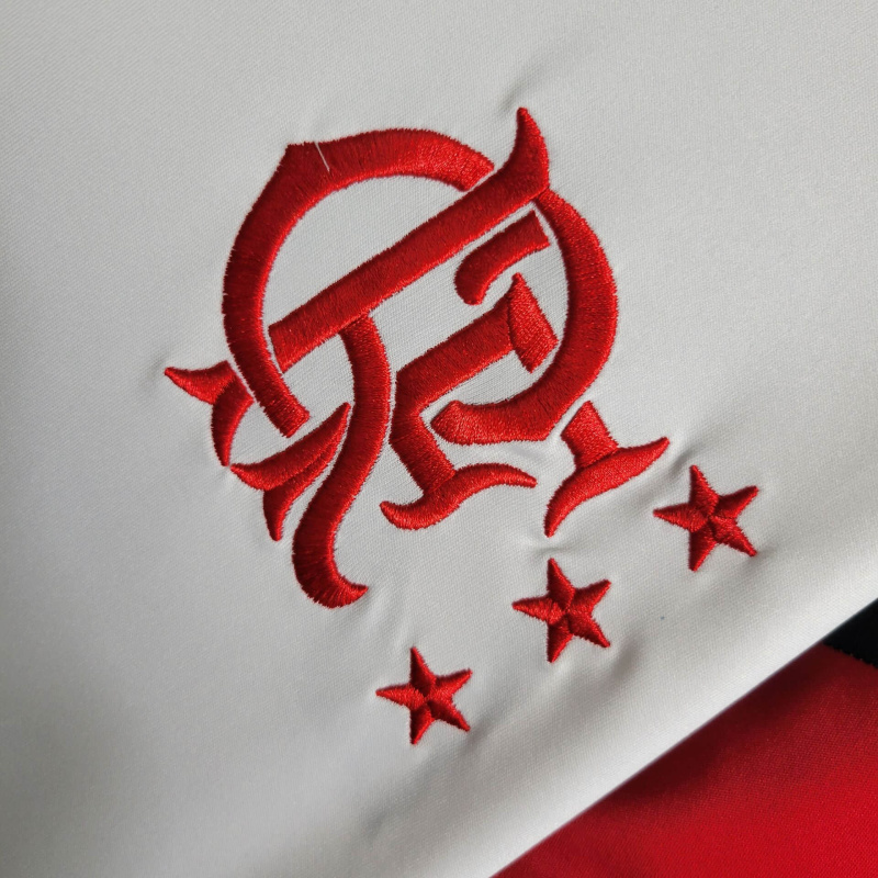 Camisa Flamengo II 1986 - Retrô Adidas - Branca com detalhes em vermelho