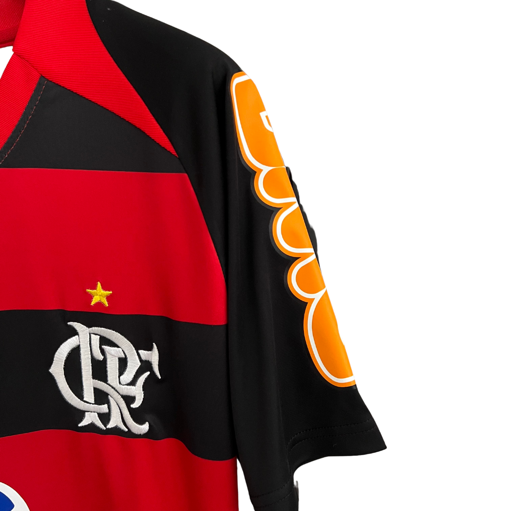 Camisa Flamengo 2010 - Retrô Olympikus - Vermelha e Preta