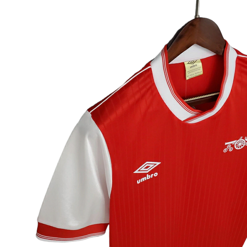 Camisa Arsenal 1983/1986 - Retrô Umbro - Vermelha e Branca