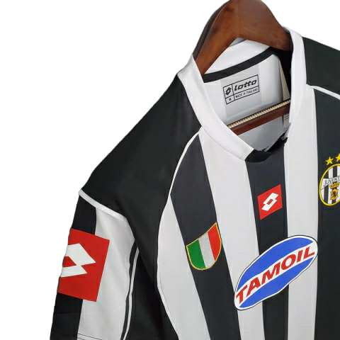 Camisa Juventus 2002/2003 - Retrô Lotto - Preta e branca