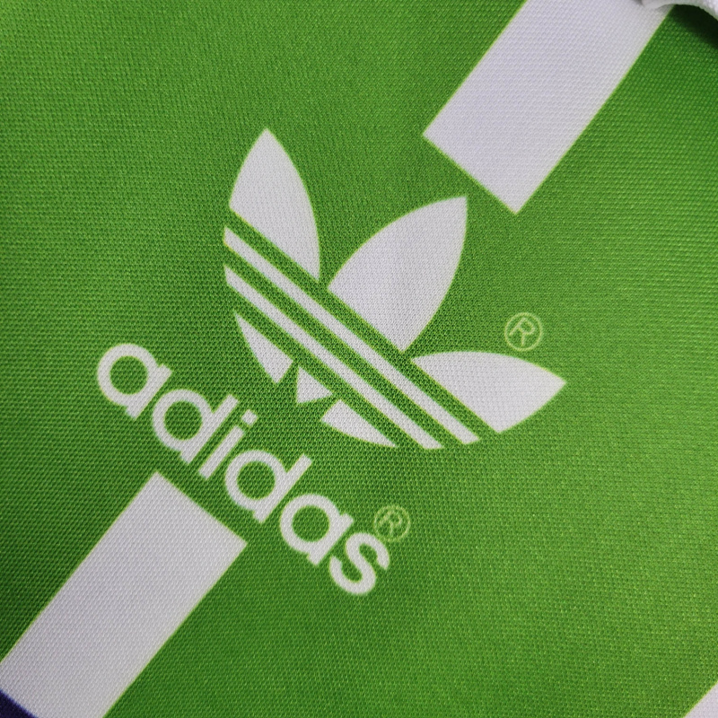 Camisa Palmeiras I 1992/1993 - Retrô Adidas - Verde com listras em branco