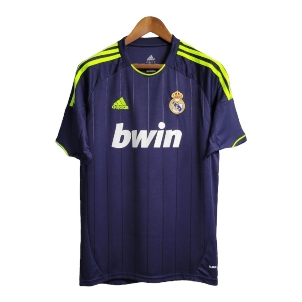 Camisa Real Madrid Goleiro 2011/2012 - Retrô Adidas - Azul com detalhes em amarelo