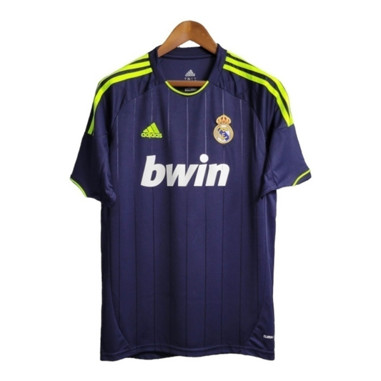 Camisa Real Madrid Goleiro 2011/2012 - Retrô Adidas - Azul com detalhes em amarelo