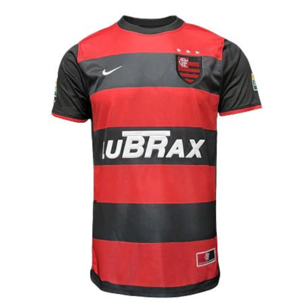 Camisa Flamengo I 2001 - Retrô Nike - Vermelho e preto