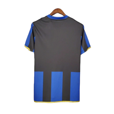 Camisa Inter de Milão I 2008/2009 - Retrô Nike - Azul e preta