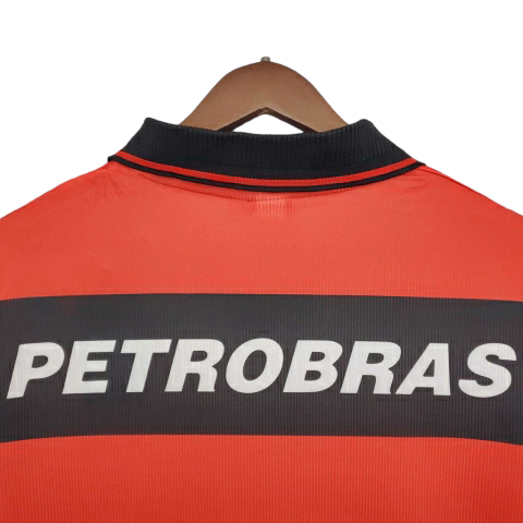 Camisa Flamengo I 1999 - Retrô Umbro - Vermelha e Preta