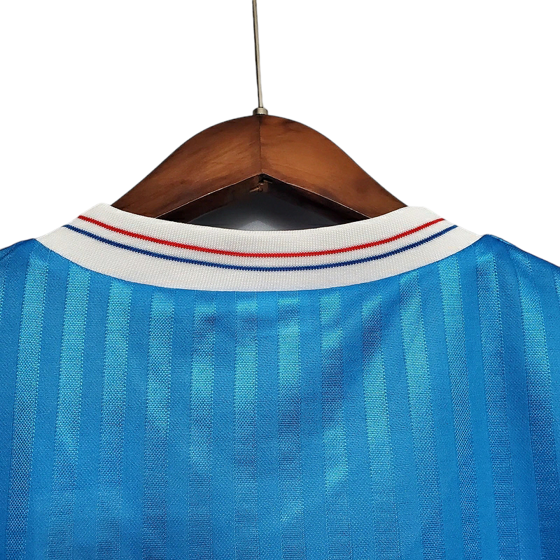 Camisa Marseille 1990 - Retrô Adidas - Azul