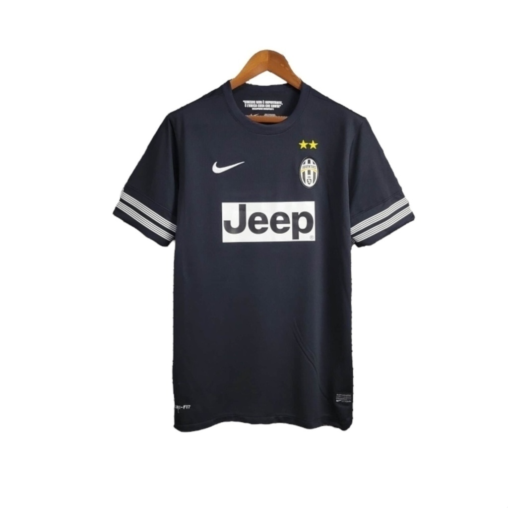 Camisa Juventus I 2012/2013 - Retrô Nike - Preta com detalhes em branco