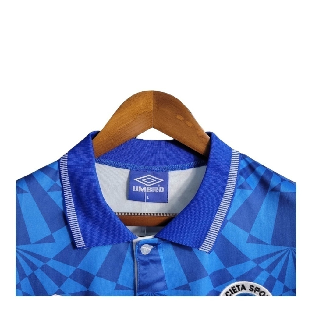 Camisa Napoli I 1991/1993 - Retrô Umbro - Azul