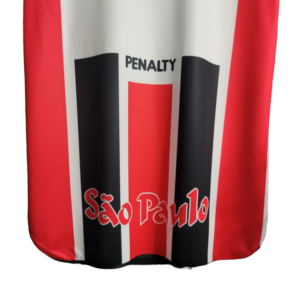 Camisa São Paulo II 2000 - Retrô Penalty - Tricolor com símbolo da Motorola
