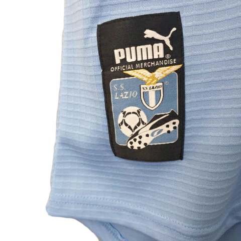 Camisa Lazio I 1999/2000 - Retrô Puma - Azul e preta